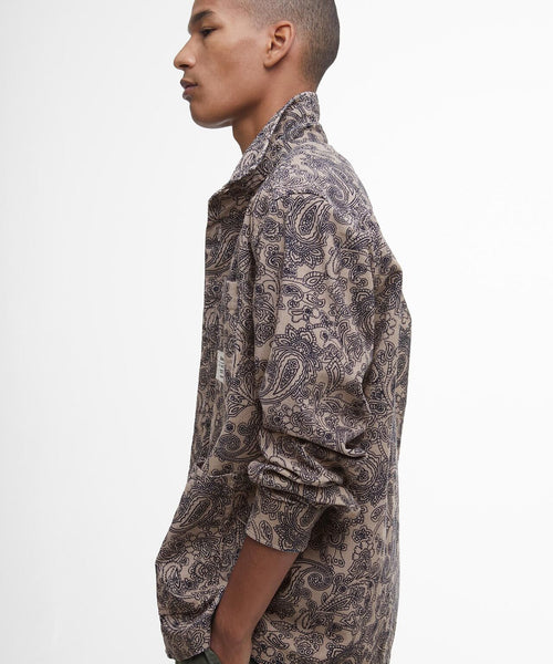 Barbour Brignall Printed Corduroy Overshirt | Brown