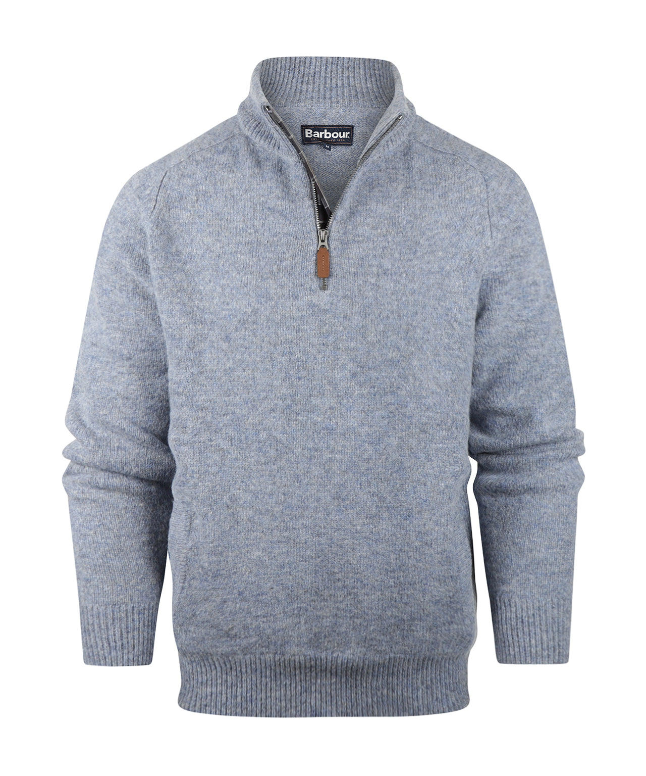 Barbour Talder Half Zip Strickpullover | Blau