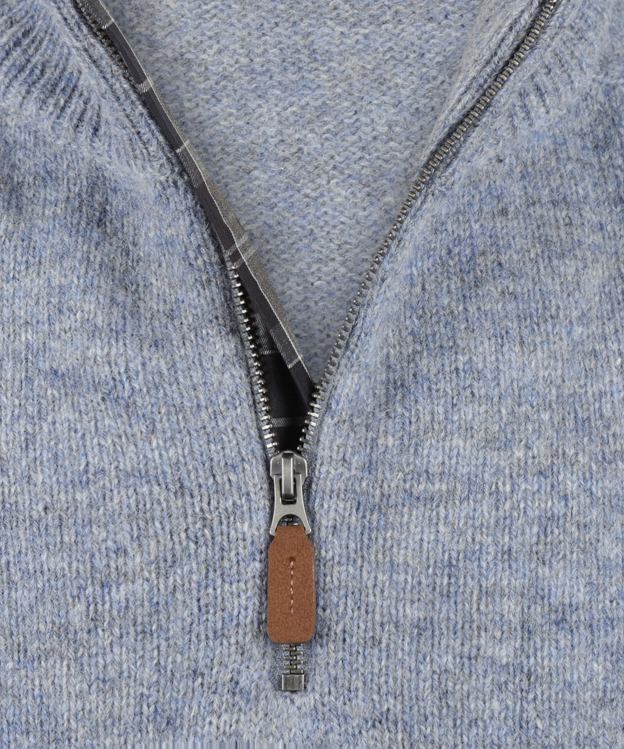 Barbour Talder Half Zip Strickpullover | Blau