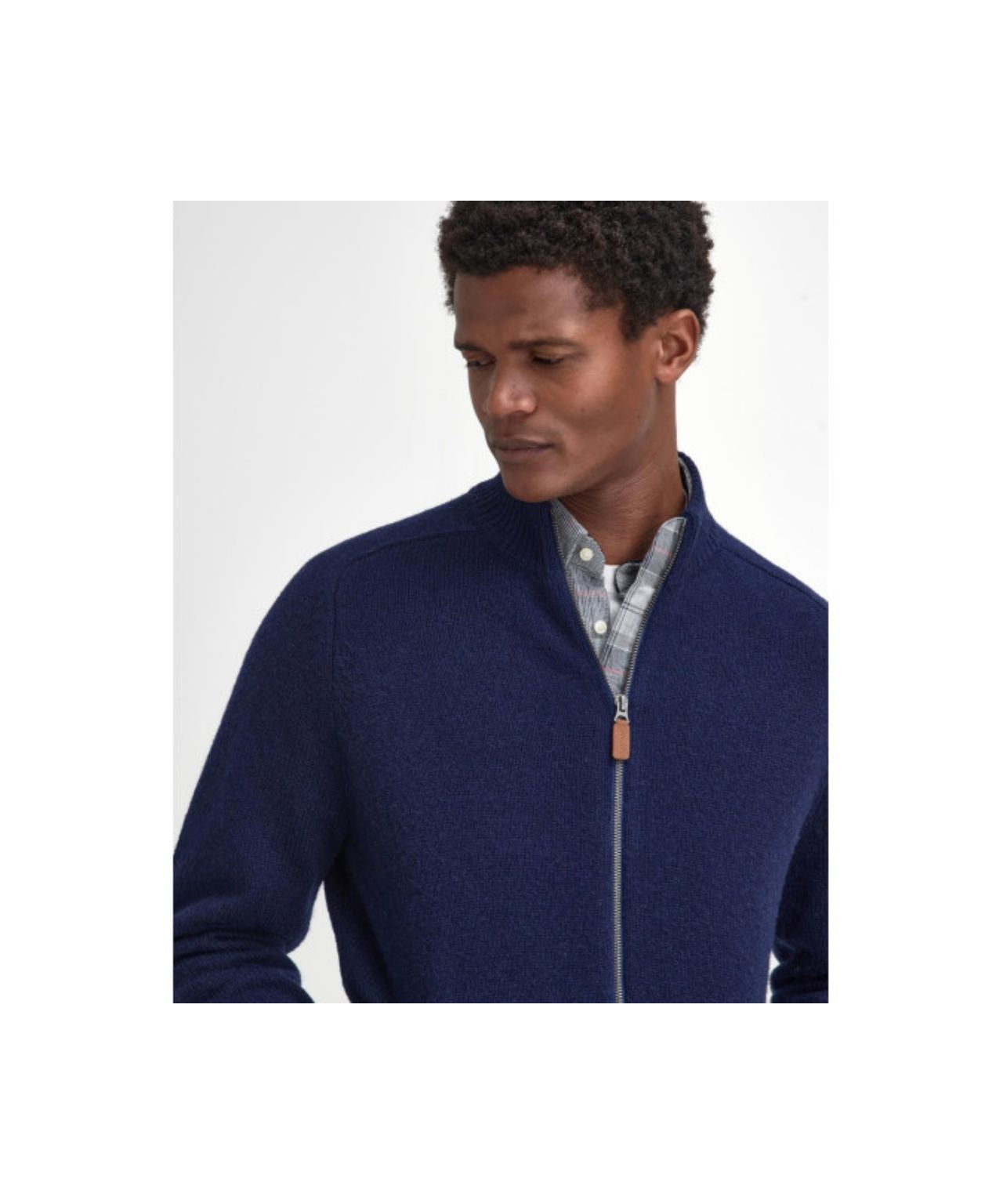 Barbour Talder Zip Through | Navy Blue