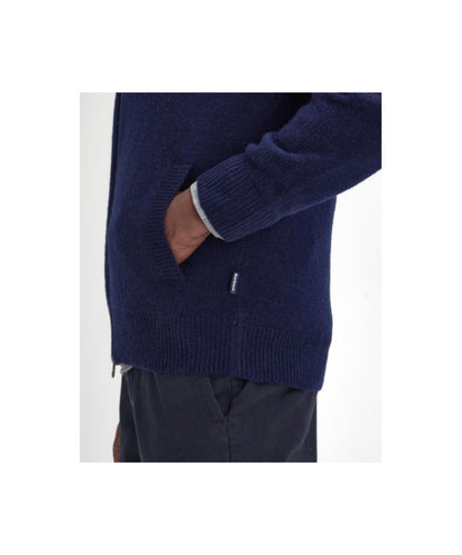 Barbour Talder Zip Through | Navy Blue