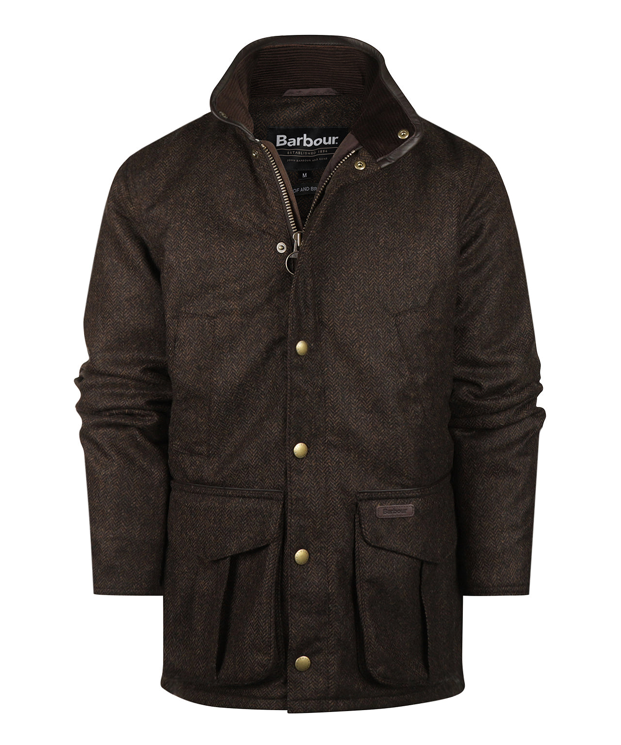 Barbour Hereford Tweed-Wolljacke | Braun