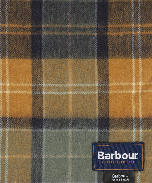 Barbour Brack Patchwork Tartan Scarf | Groen