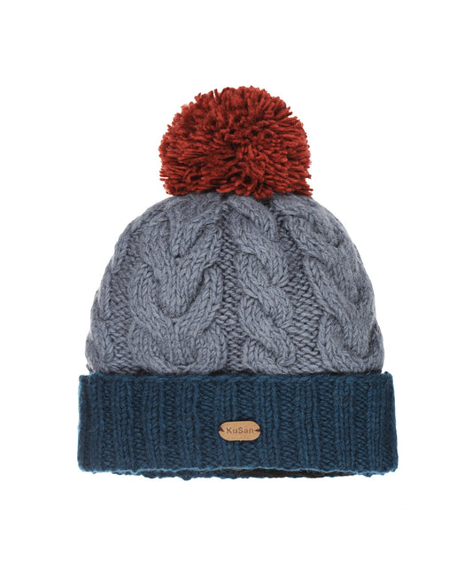 Mütze mit Wollfleece-Futter | Blau