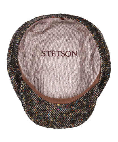 Driver Cap Wool Donegal | Zwart/Multicolour Melange