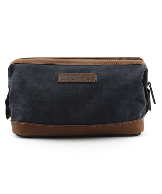 Canvas Gladstone Waschtasche | Marineblau