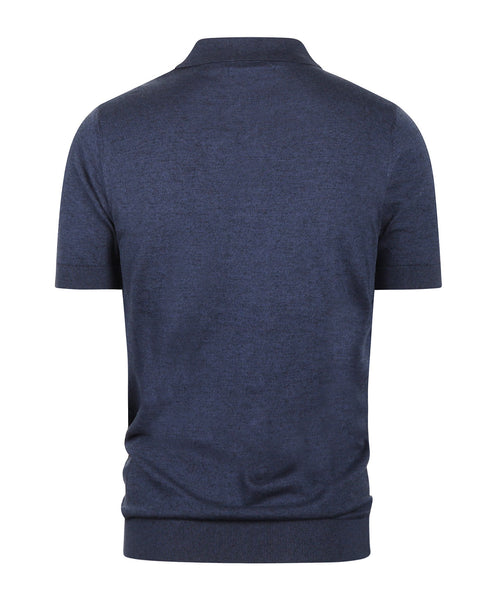 Barbour Buston Knit Polo | Navy Blauw