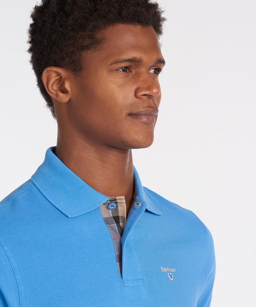 Barbour Tartan Pique Polo | Blue
