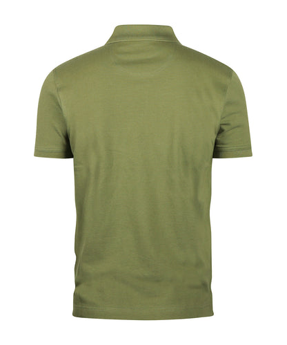 Tartan Pique Polo | Olive