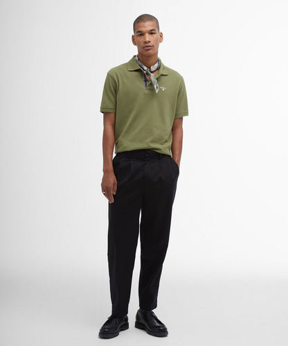 Tartan Pique Polo | Olive
