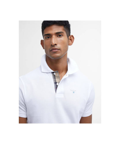 Tartan Pique Polo | White Dress