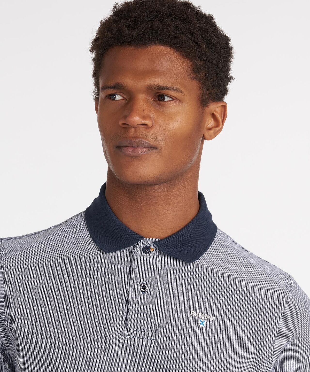 Barbour Polo Essential Sports Mix | Navy Blue