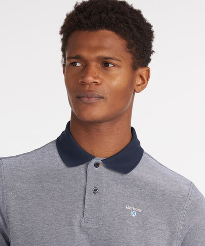 Barbour Polo Essential Sports Mix | Navy Blue