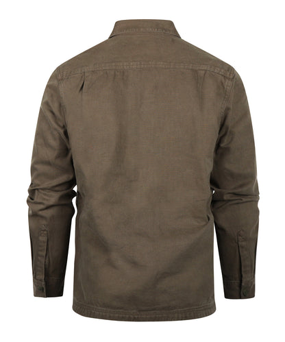 Barbour Lingfield Canvas Overshirt | Grün