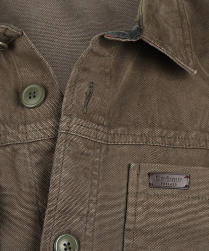 Barbour Lingfield Canvas Overshirt | Grün