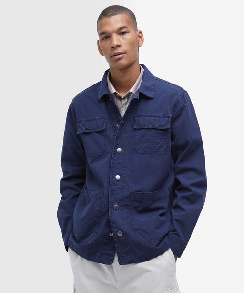 Barbour Grindle Cargo Overshirt | Navy Blue