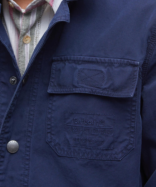 Barbour Grindle Cargo Overshirt | Navy Blue