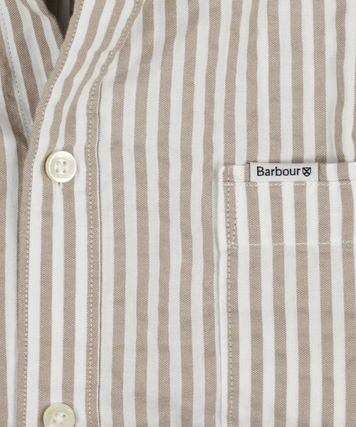 Barbour Cresswell Seersucker Shirt Short Sleeve | Beige