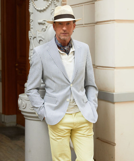 Colbert Seersucker | Blau