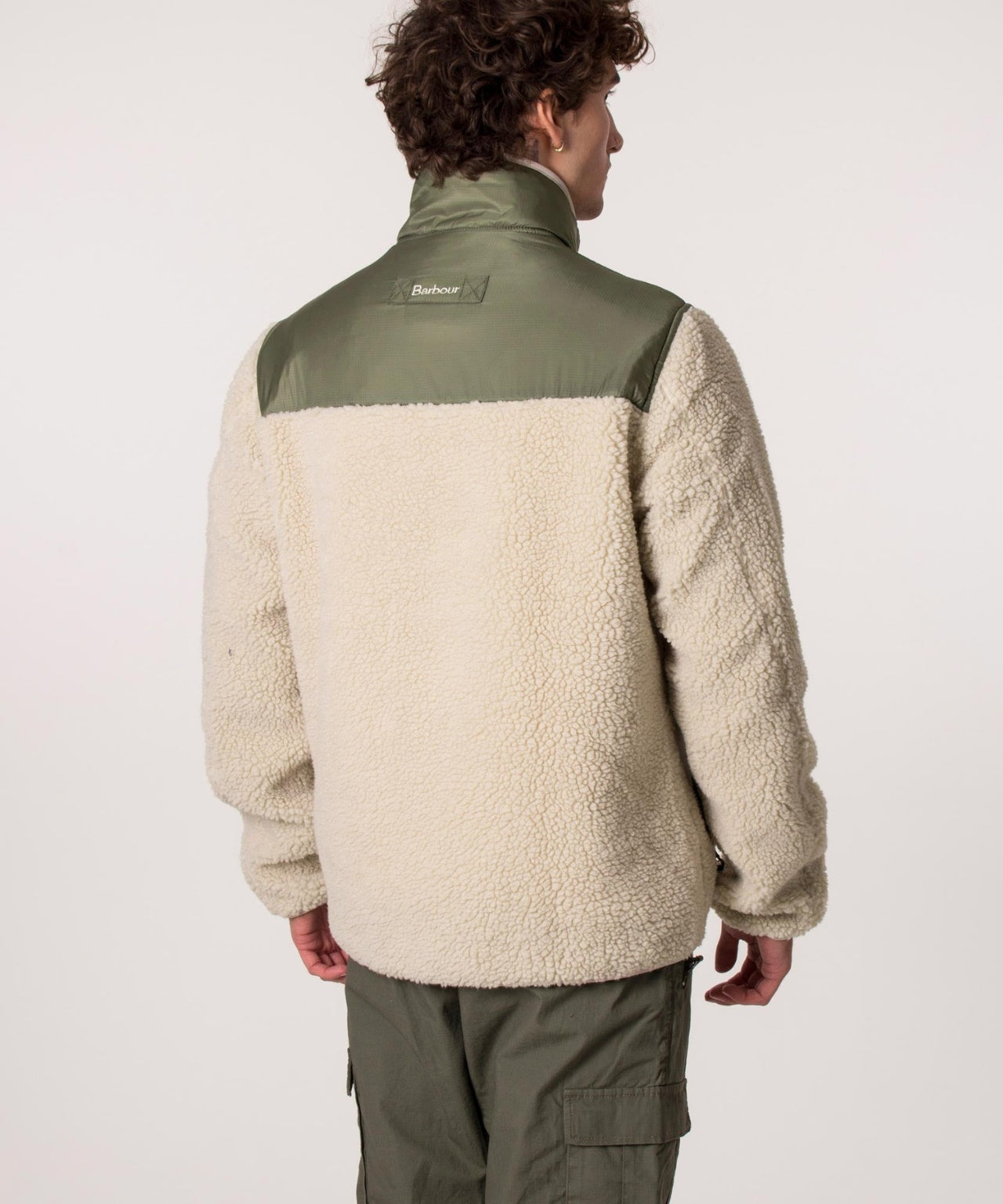 Barbour Axis Fleecejacke | Ecru
