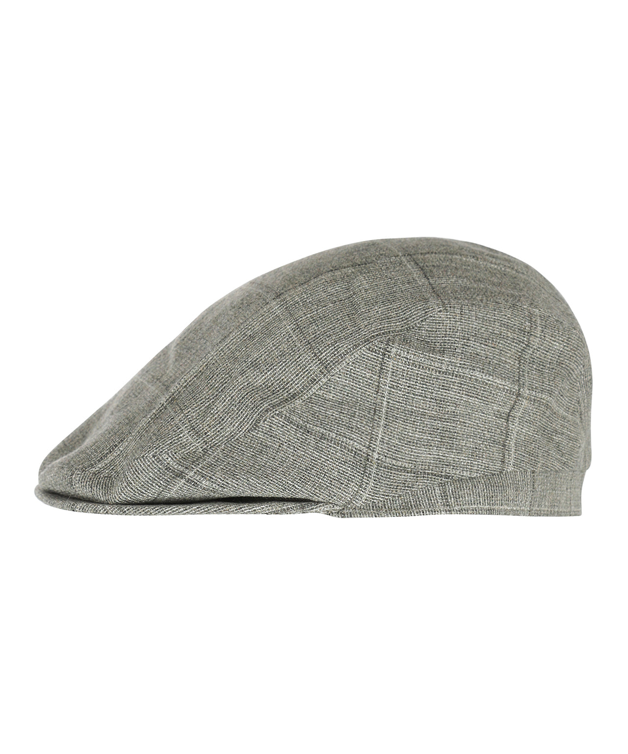 Klassieke Cap 85% Viscose 15% Linnen | Groen Ruit