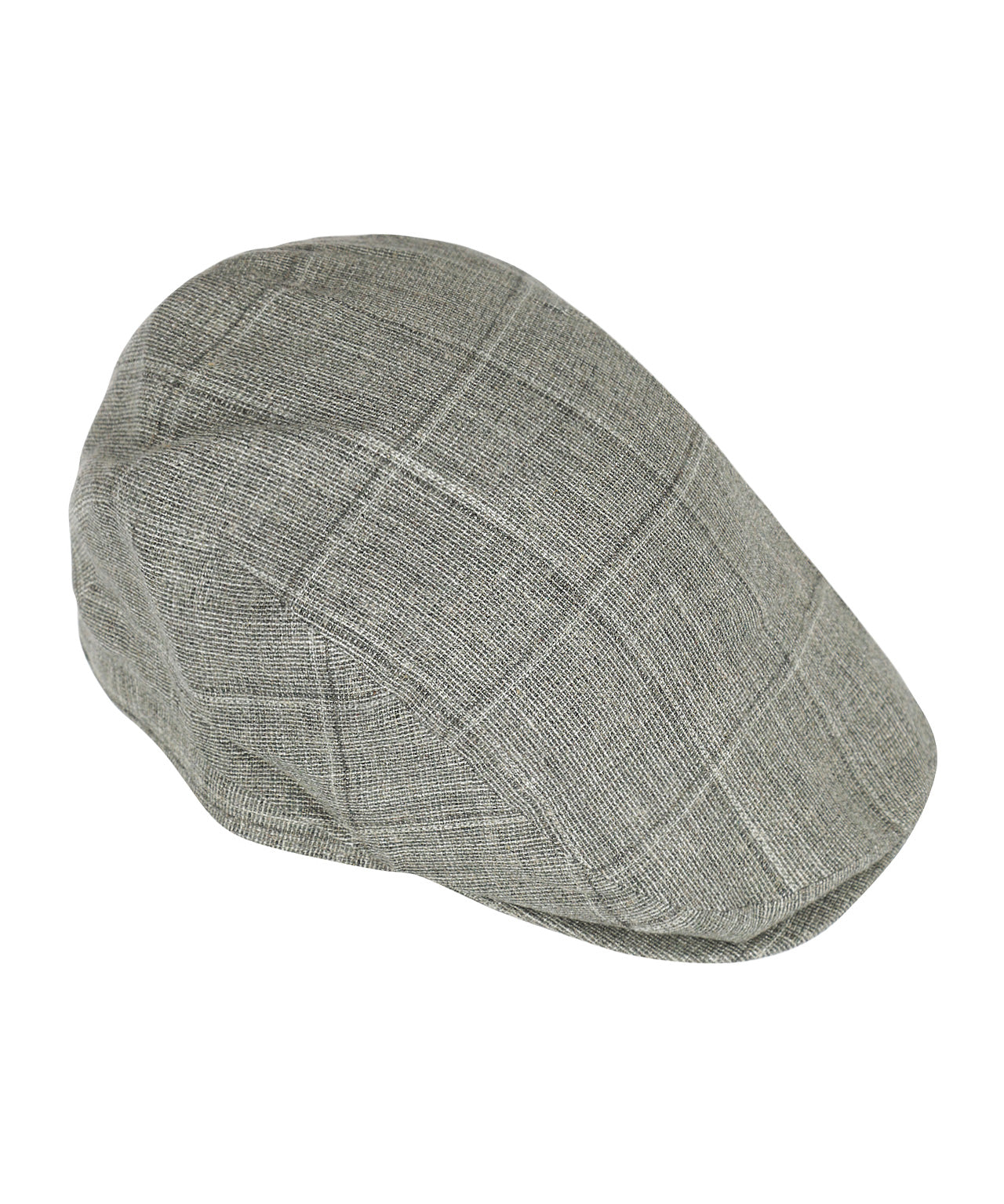 Klassieke Cap 85% Viscose 15% Linnen | Groen Ruit
