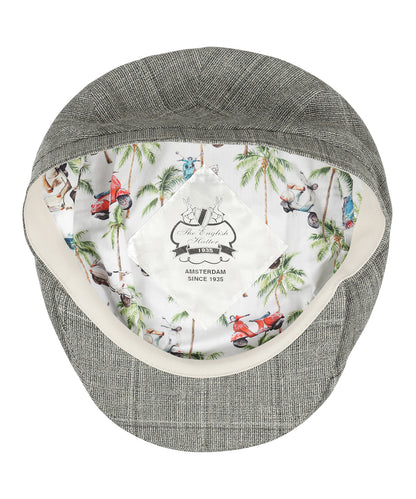 Klassieke Cap 85% Viscose 15% Linnen | Groen Ruit