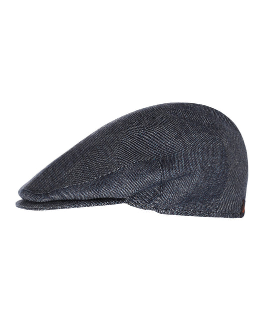 Klassische Kappe aus 100 % Leinen | Blau