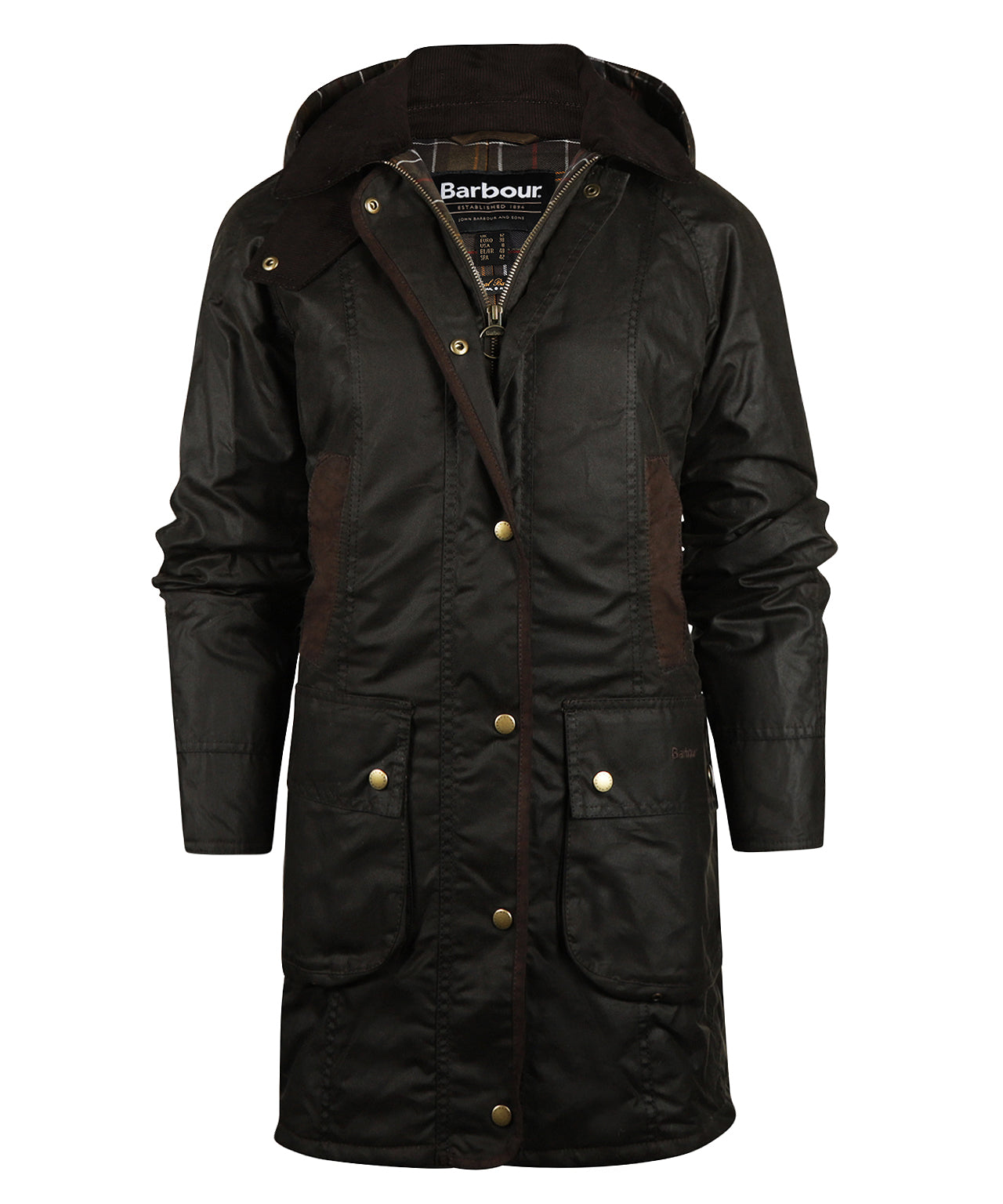 Barbour Bower Wachsjacke Damen | Grün