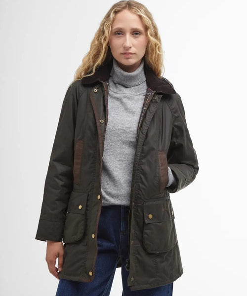 Barbour Bower Wax Jacket Dames | Groen