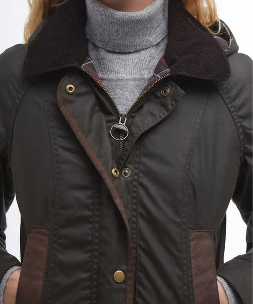 Barbour Bower Wax Jacket Dames | Groen