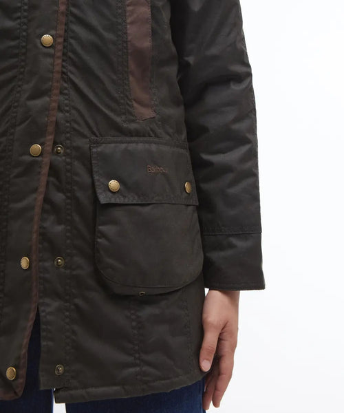 Barbour Bower Wax Jacket Dames | Groen