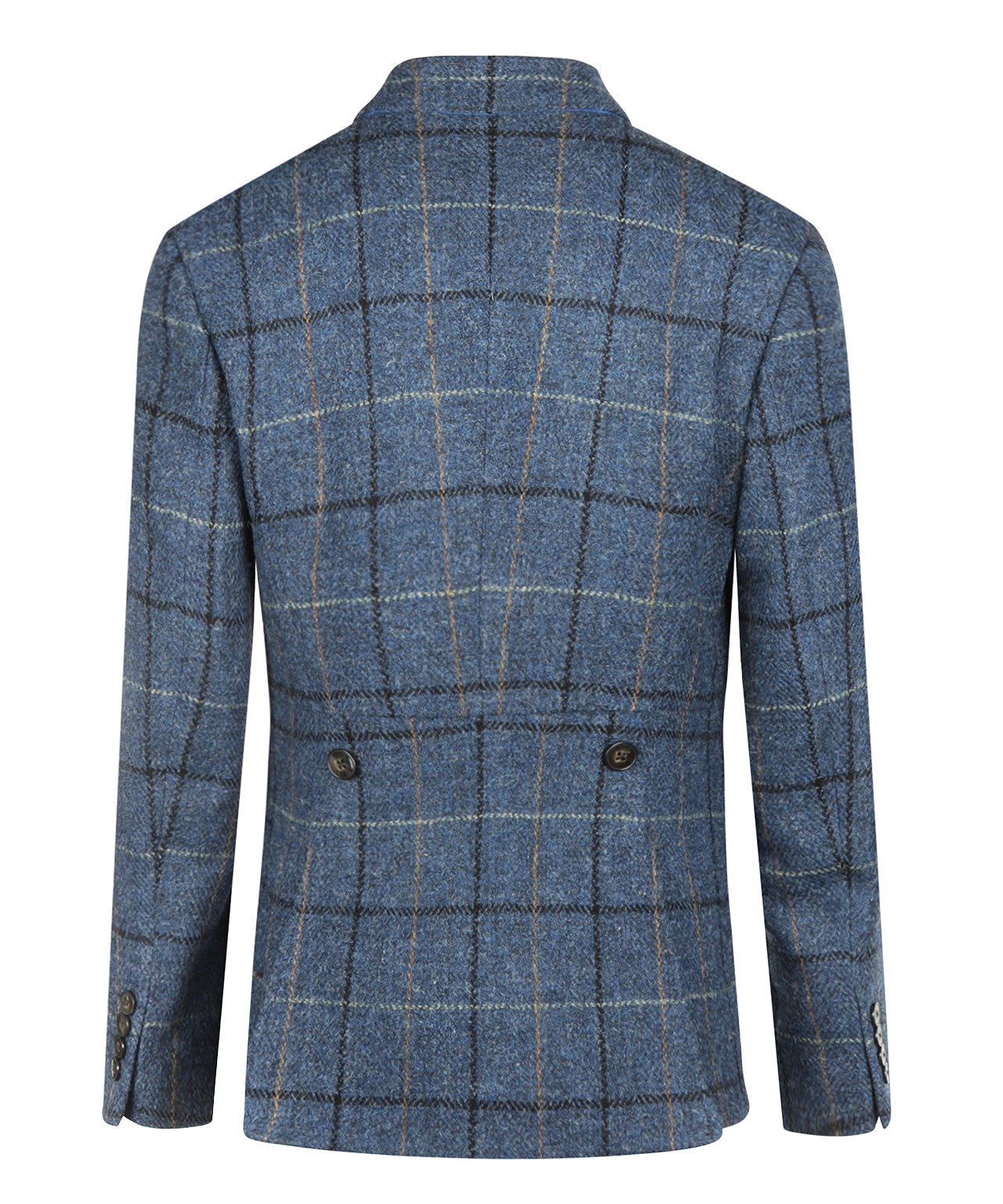 Harris Tweed Colbert Dames | Staalblauw Ruit