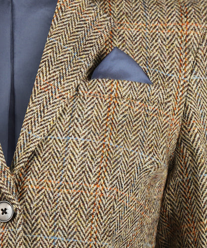 Harris Tweed Blazer Women | Brown
