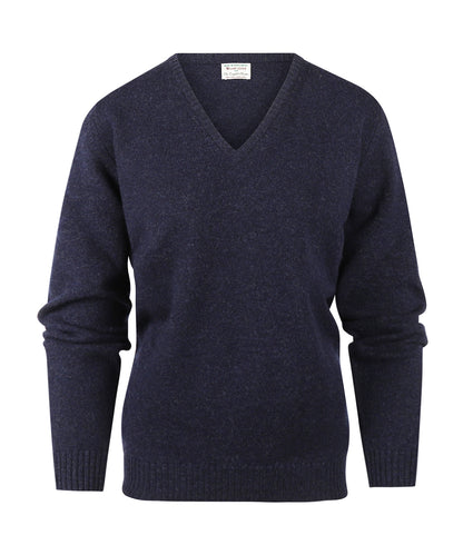 William Lockie Lucinda V-Neck | Oxford Blue