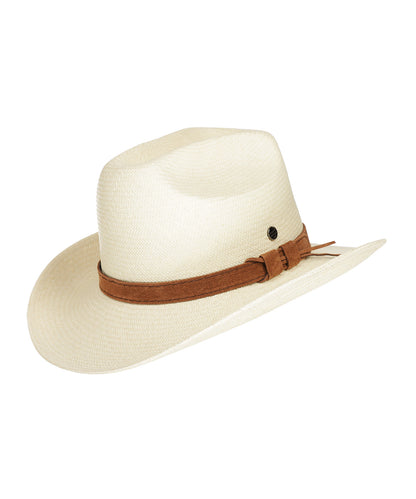 Panama Hoed Western | Naturel Wit
