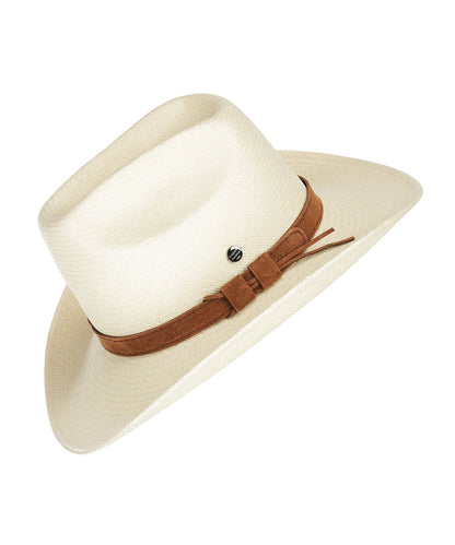 Panama Hoed Western | Naturel Wit