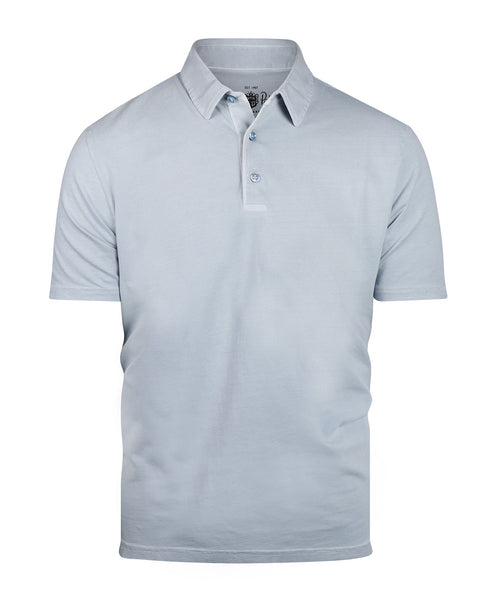 Casual Jersey Polo Korte Mouw | Blauw