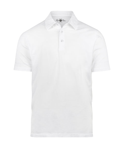 Casual Jersey Polo Korte Mouw | Wit