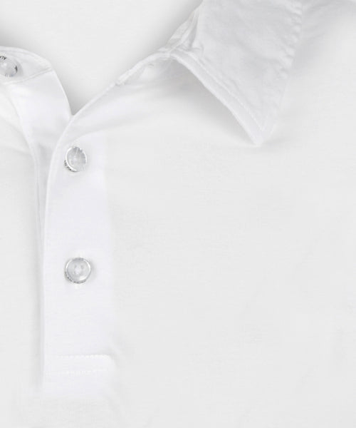 Casual Jersey Polo Korte Mouw | Wit