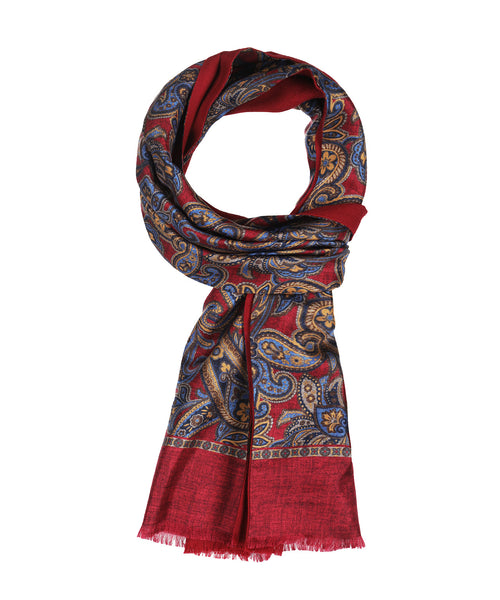 Sjaal Zijde/Wol | Rood