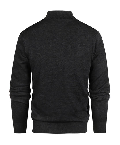 Merino Turtle rits | Charcoal