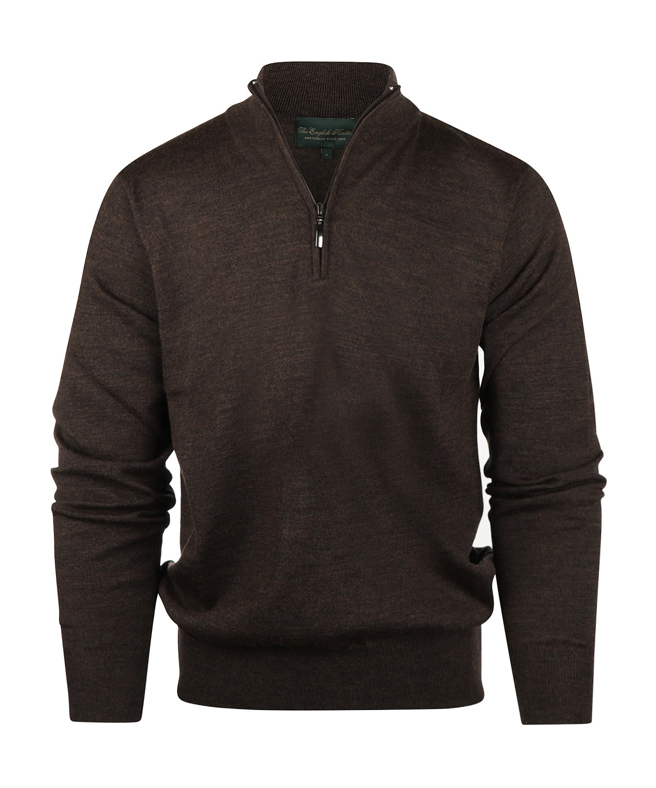 Merino Turtle rits | Donker Bruin