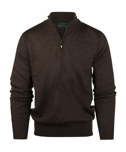 Merino Turtle rits | Donker Bruin