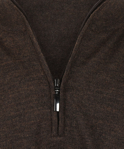 Merino Turtle rits | Donker Bruin