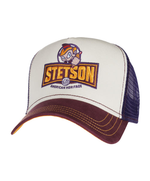 Stetson Trucker Cap Hotdog | Blue with Red