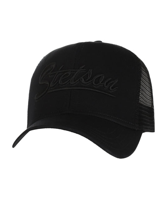 Stetson Trucker Cap Monochrom | Schwarz