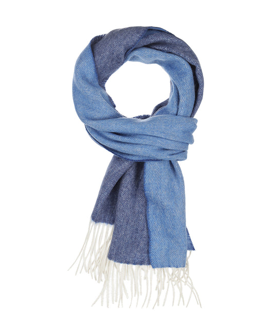 Schal aus 100 % Kaschmir | Blau