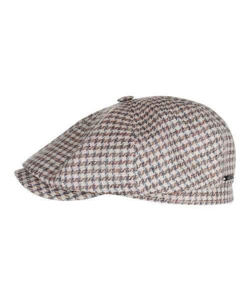 Stetson Hatteras Linen/Cotton Houndstooth | Brown