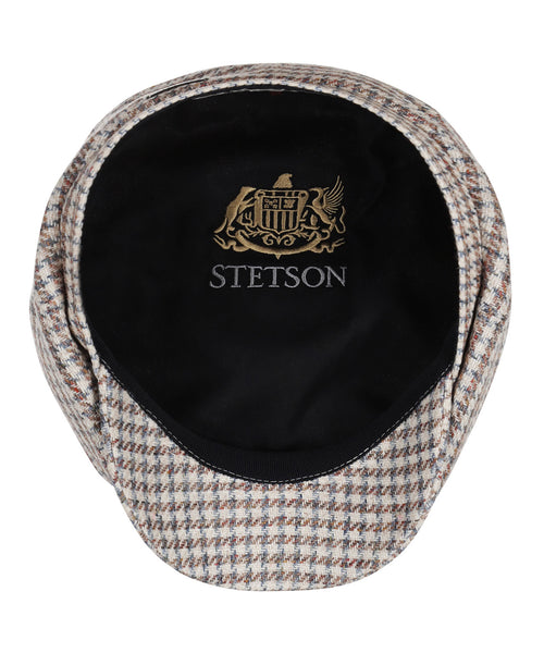 Stetson Hatteras Linen/Cotton Houndstooth | Brown